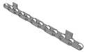 Roller Chain, ANSI Extended Pitch Attach, C2042 Pitch, Attachment Chain, 304 Stainless , 1" Pitch, 1 Strand, SA-2, E8LP