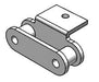 Roller Chain, ANSI Extended Pitch Attach, C2050 Pitch, Part, Carbon Steel, 1-1/4" Pitch, 1 Strand, A-1, 