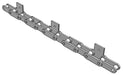 Roller Chain, ANSI Extended Pitch Attach, C2050 Pitch, Attachment Chain, Carbon Steel, 1-1/4" Pitch, 1 Strand, SA-1, E4LP
