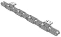 Roller Chain, ANSI Extended Pitch Attach, C2050 Pitch, Attachment Chain, 304 Stainless , 1-1/4" Pitch, 1 Strand, A-2, E6LP