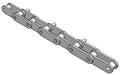 Roller Chain, ANSI Extended Pitch Attach, C2050 Pitch, Attachment Chain, 304 Stainless , 1-1/4" Pitch, 1 Strand, D-1, E2PIN