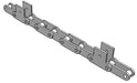 Roller Chain, ANSI Extended Pitch Attach, C2050 Pitch, Attachment Chain, 304 Stainless , 1-1/4" Pitch, 1 Strand, SK-1, E6LP