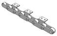 Roller Chain, ANSI Extended Pitch Attach, C2052 Pitch, Attachment Chain, 304 Stainless , 1-1/4" Pitch, 1 Strand, A-2, E2LP