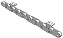 Roller Chain, ANSI Extended Pitch Attach, C2052 Pitch, Attachment Chain, 304 Stainless , 1-1/4" Pitch, 1 Strand, A-2, E6LP