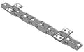 Roller Chain, ANSI Extended Pitch Attach, C2060 Pitch, Attachment Chain, 600 Stainless , 1-1/2" Pitch, 1 Strand, K-2, E6LP