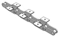 Roller Chain, ANSI Extended Pitch Attach, C2060 Pitch, Attachment Chain, Carbon Steel, 1-1/2" Pitch, 1 Strand, K-1, E2LP