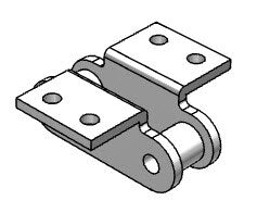 Roller Chain, ANSI Extended Pitch Attach, C2060 Pitch, Part, 304 Stainless , 1-1/2" Pitch, 1 Strand, K-2, 