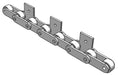 Roller Chain, ANSI Extended Pitch Attach, C2060 Pitch, Attachment Chain, 304 Stainless , 1-1/2" Pitch, 1 Strand, SA-1, E2LP