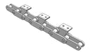 Roller Chain, ANSI Extended Pitch Attach, C2080 Pitch, Attachment Chain, 600 Stainless , 2" Pitch, 1 Strand, A-2, E2LP