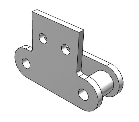 Roller Chain, ANSI Extended Pitch Attach, C2080 Pitch, Part, 600 Stainless , 2" Pitch, 1 Strand, SA-2, 