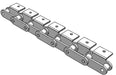 Roller Chain, ANSI Extended Pitch Attach, C2080 Pitch, Attachment Chain, 304 Stainless , 2" Pitch, 1 Strand, A-1, EL