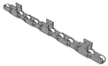 Roller Chain, ANSI Extended Pitch Attach, C2082 Pitch, Attachment Chain, 304 Stainless , 2" Pitch, 1 Strand, SK-2, E4LP