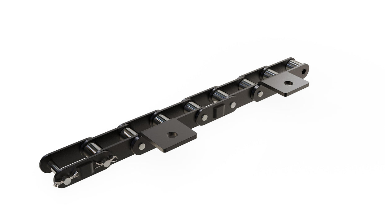 Engineering Chain, Agricultural, CA550 Pitch, Attachment Chain, Carbon Steel, 1-5/8" Pitch, 1 Strand, A-4, E4LP