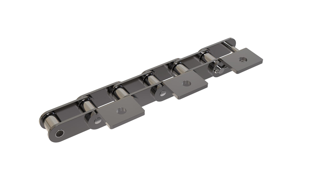 Engineering Chain, Agricultural, CA557 Pitch, Attachment Chain, Carbon Steel, 1-5/8" Pitch, 1 Strand, A-4, E2LP