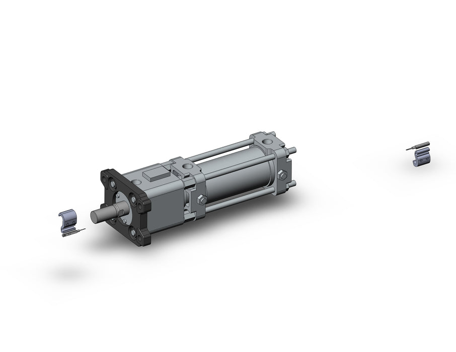CDL1F50-75F-M9BW Cylinder with lock, CL1, Tie Rod