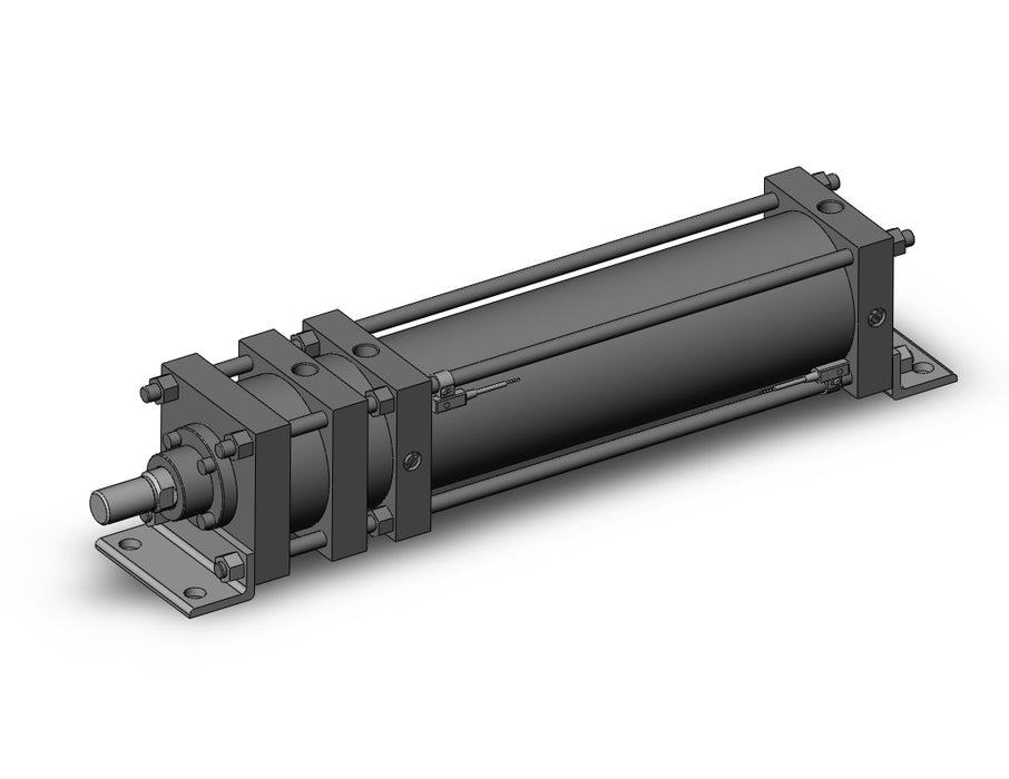 CDL1L125-400B-F5PZ Cylinder with lock, CL1, Tie Rod