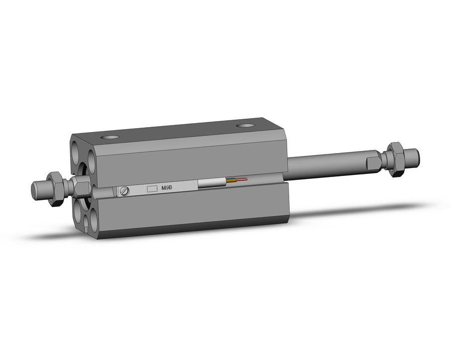 CDQSWB12-25DCM-M9BL Cyl, Compact, Dbl rod