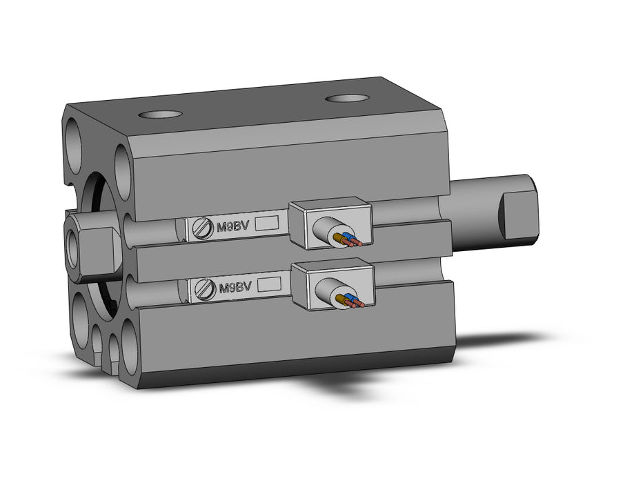 CDQSWB16-10D-M9BVL Cyl, Compact, Dbl rod