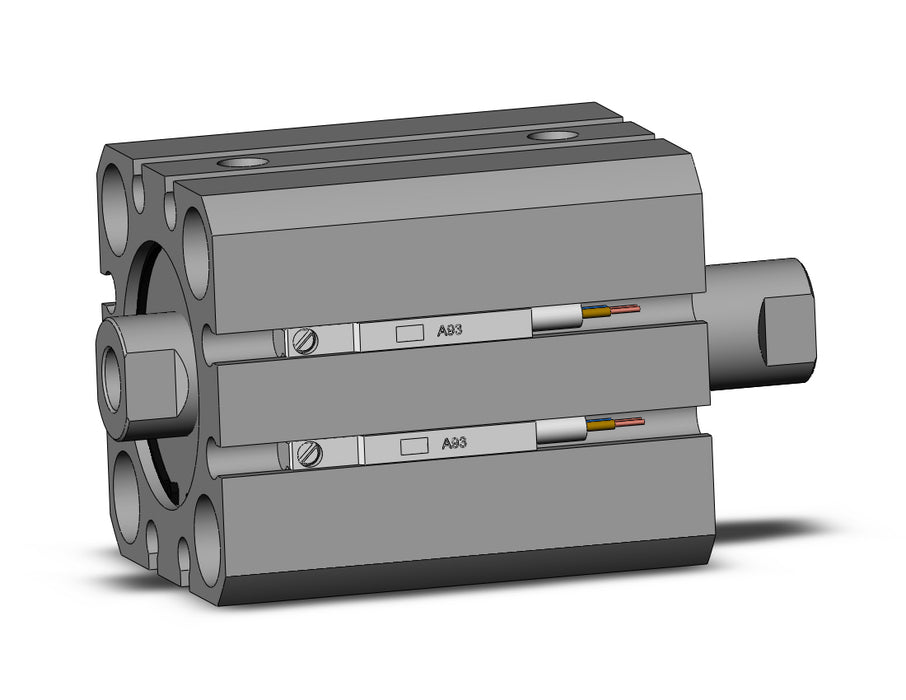 CDQSWB25-10D-A93L Cyl, Compact, Dbl rod