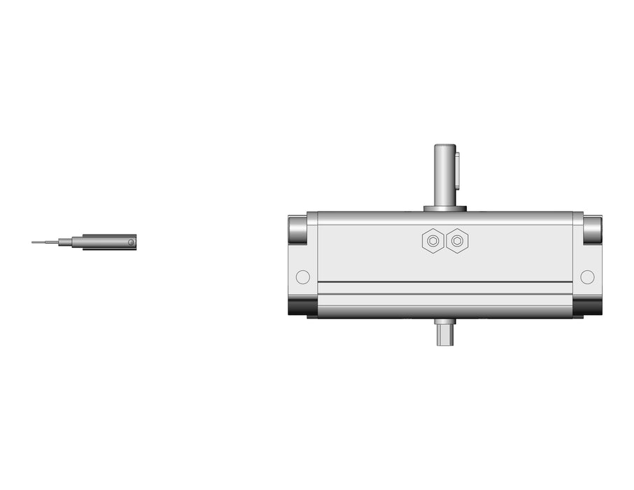CDRA1BW30-180Z-M9BAL Actuator, Rotary, Rack & Pinion Type