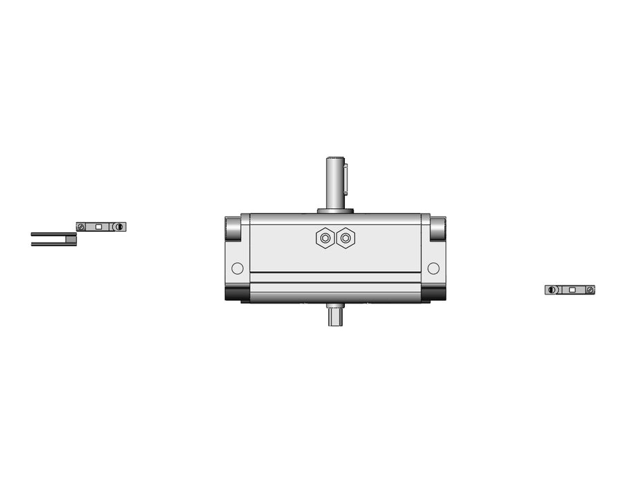 CDRA1BW30-90Z-A93VL Actuator, Rotary, Rack & Pinion Type