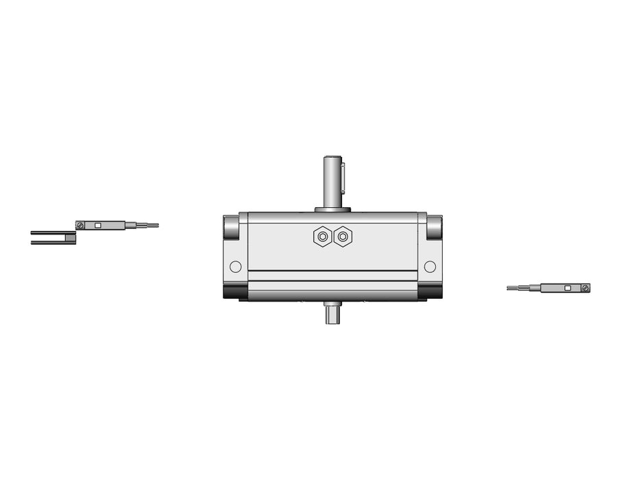 CDRA1BW30-90Z-A93 Actuator, Rotary, Rack & Pinion Type