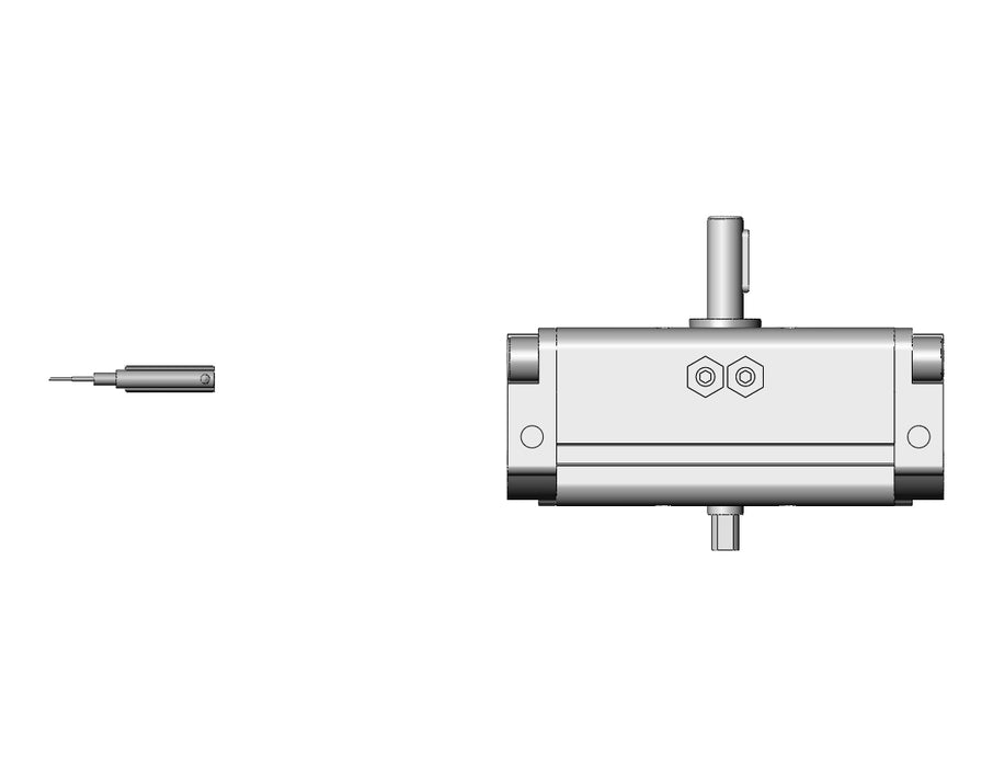 CDRA1BW30-90Z-M9P Actuator, Rotary, Rack & Pinion Type