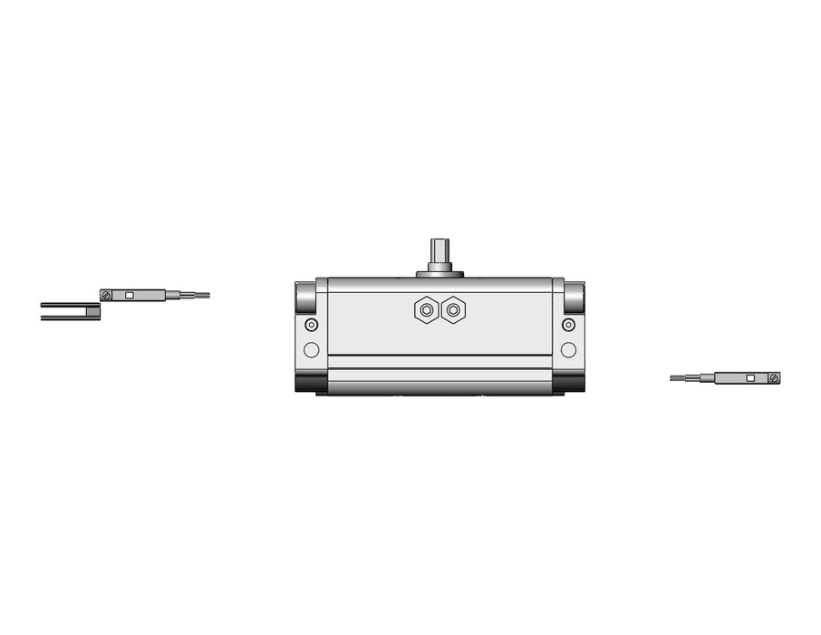 CDRA1BX30-90CZ-A93L Actuator, Rotary, Rack & Pinion Type