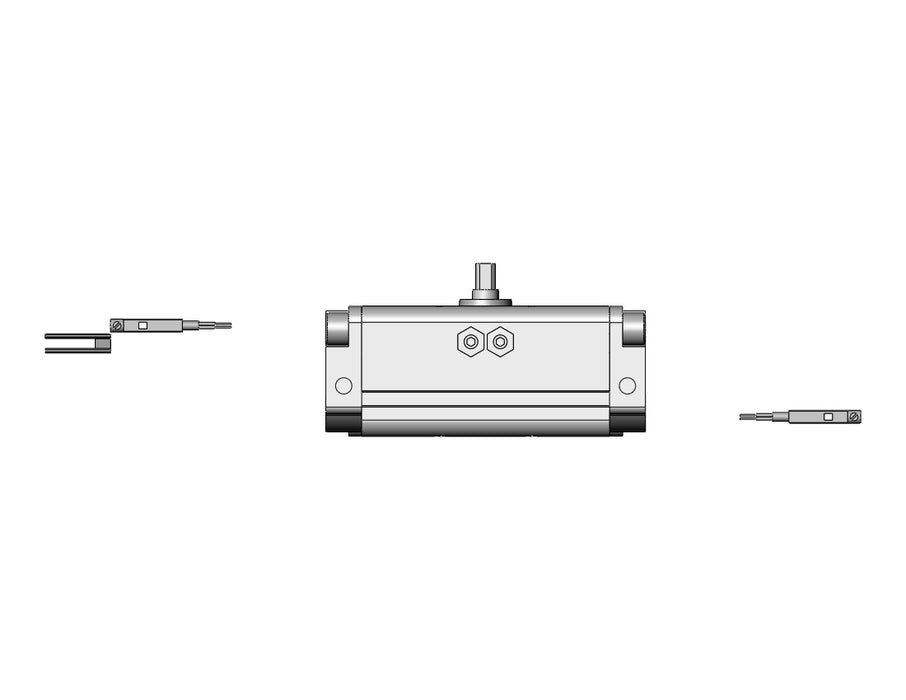 CDRA1BX30-90Z-A93L Actuator, Rotary, Rack & Pinion Type