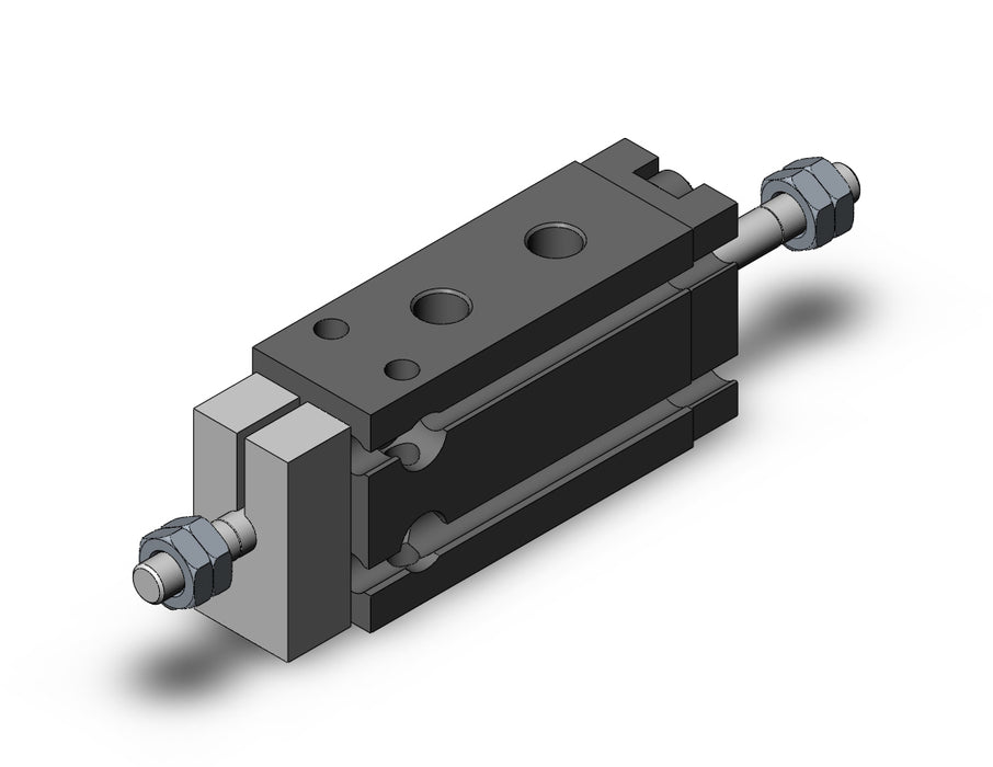 CDUKW10-5D Cyl, Free Mt, Dbl Rod, Non-Rotating