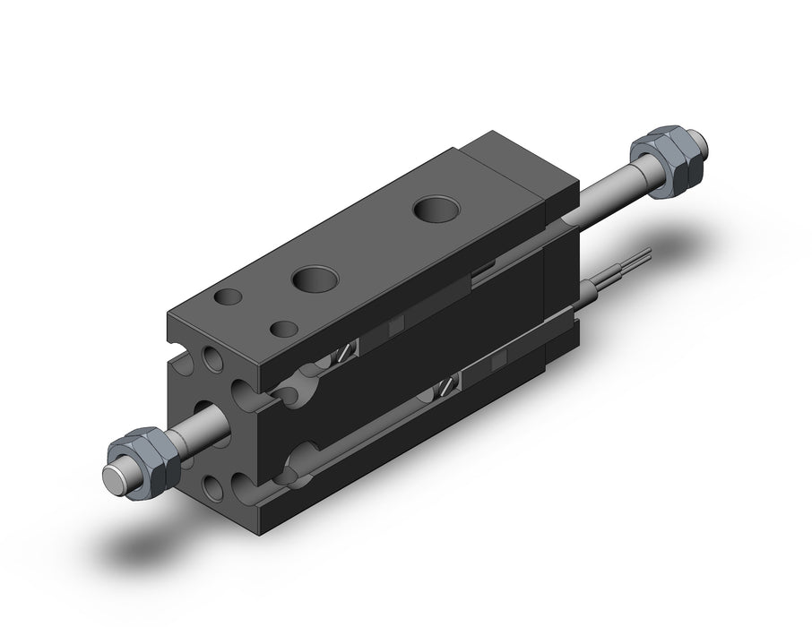 CDUW10-10D-A93L Cyl, Free Mount, Dbl Rod