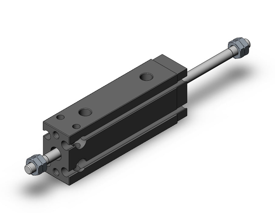 CDUW10-25D Cyl, Free Mount, Dbl Rod