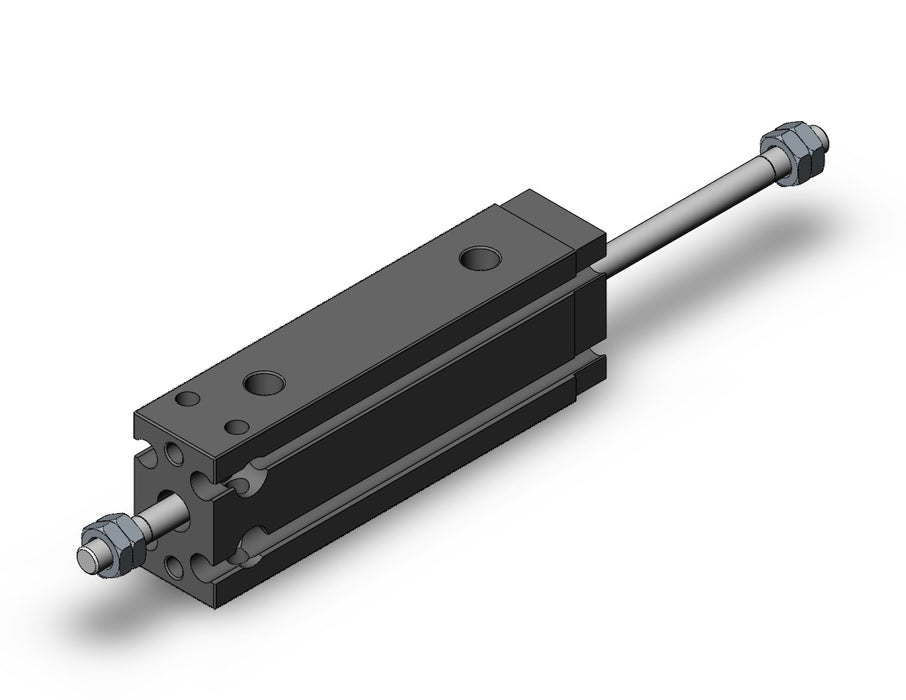 CDUW10-30D Cyl, Free Mount, Dbl Rod