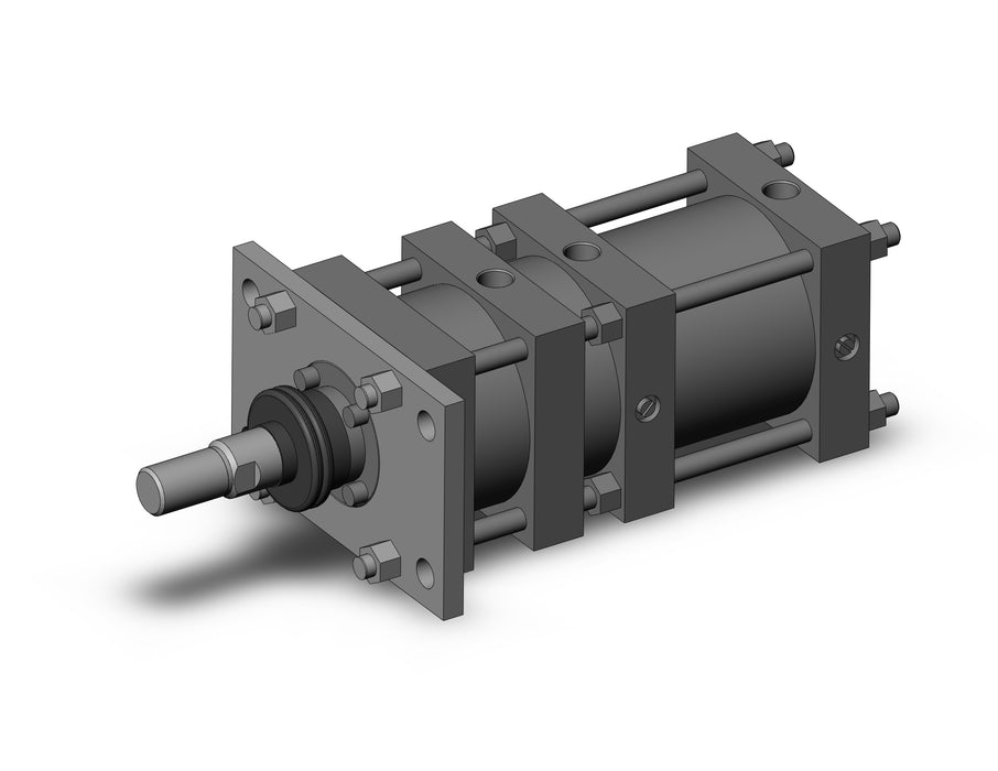 CL1F125TN-75B-K Cylinder with lock, CL1, Tie Rod