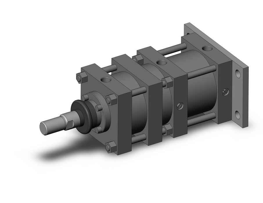 CL1G125-50F-J Cylinder with lock, CL1, Tie Rod
