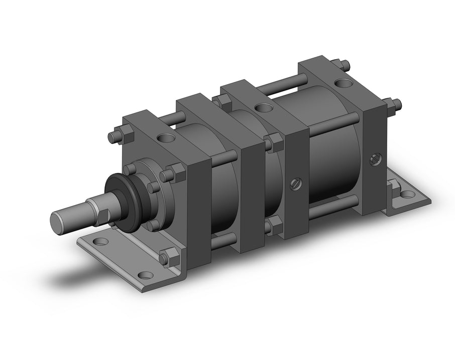 CL1L125-50F-J Cylinder with lock, CL1, Tie Rod