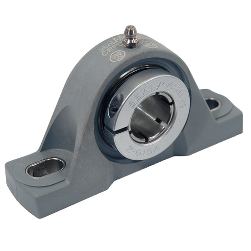 Sealmaster CRPC-PN16T Mounted Ball Bearings, Phosphorous Nickel Coated Bearing, Pillow Block Bearings, 1" Diameter, Thermoplastic Housing,  Concentric Locking, High Performance Seal (HPS), Wide Inner Race