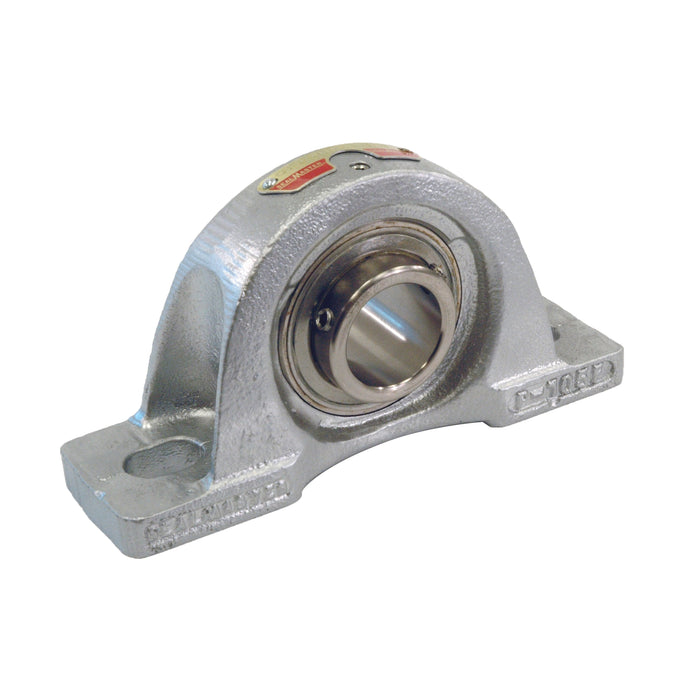 Sealmaster CRMPF-PN31 RMT Mounted Ball Bearings, Phosphorous Nickel Coated Bearing, Pillow Block Bearings, 1-15/16" Diameter, Stainless Steel Housing, Set Screw Locking, High Performance Seal (HPS), Reduced Maintenance - Lubed for Life, Wide Inner Race