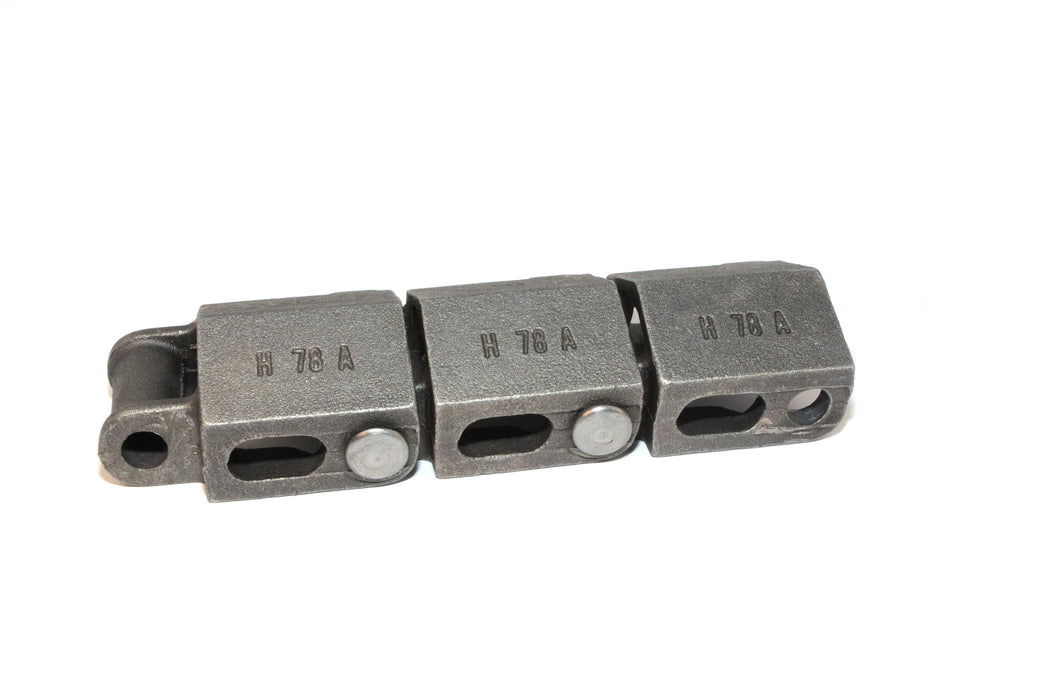 Engineering Chain, Roof Top Chain, H78 Pitch, Chain, Carbon Steel, 2.609" Pitch, 1 Strand,