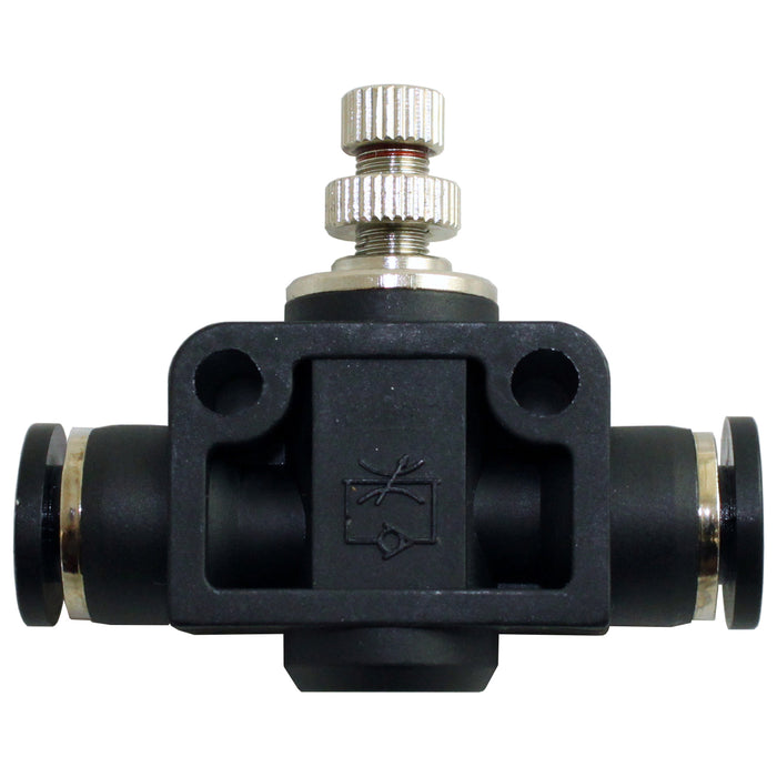 FV 04 K Inline Flow Control Valve Push In Fitting