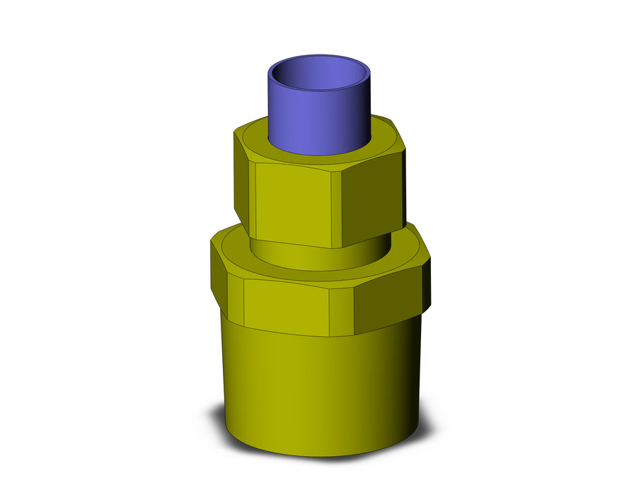 KFH10U-04S FITTING, MALE CONNECTOR BRASS