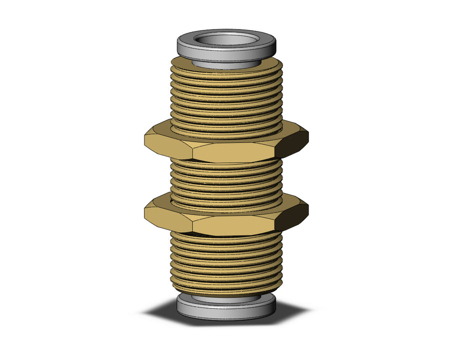 KQ2E06-00AJ FITTING, BULKHEAD UNION