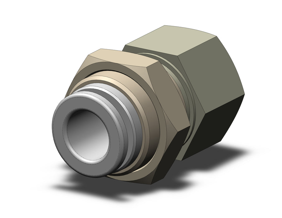 KQ2E08-02A FITTING, BULKHEAD CONNECTOR