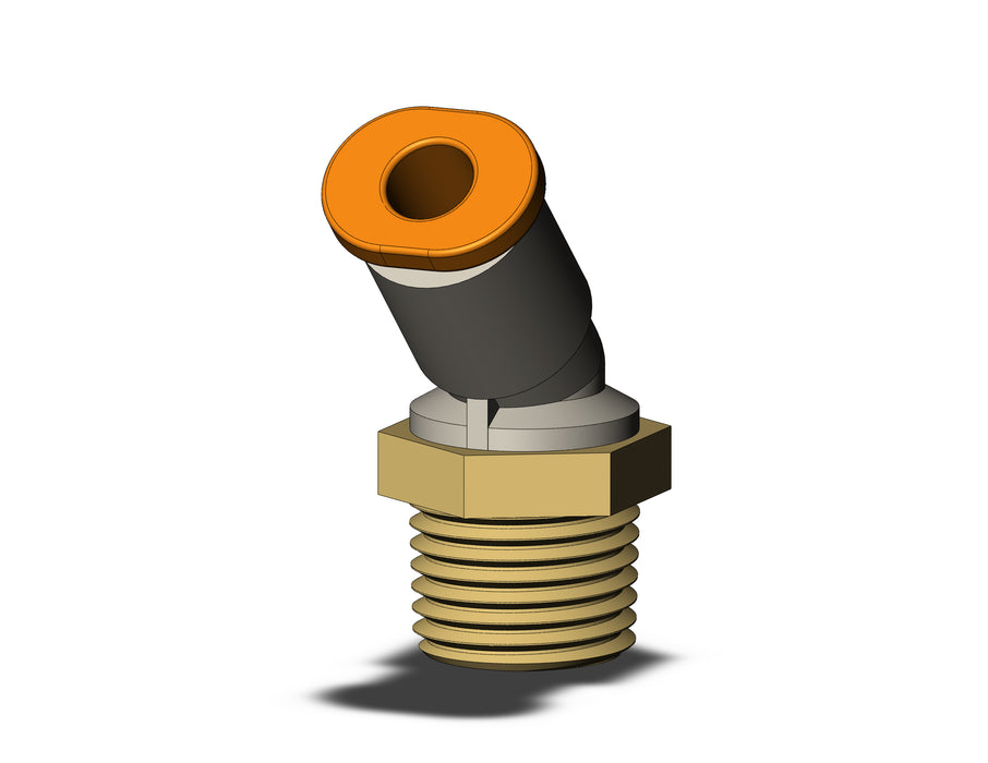 KQ2K03-34AS1 FITTING, 45 DEG MALE ELBOW