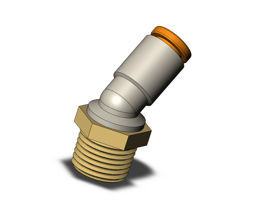 KQ2K03-34A FITTING, 45 DEG MALE ELBOW