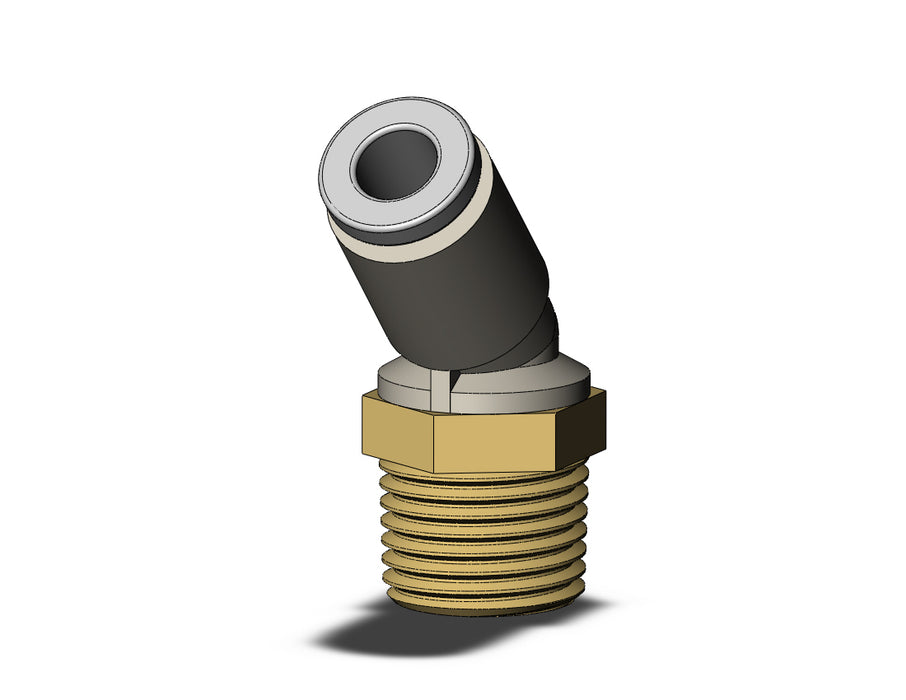 KQ2K04-01A FITTING, 45 DEG MALE ELBOW