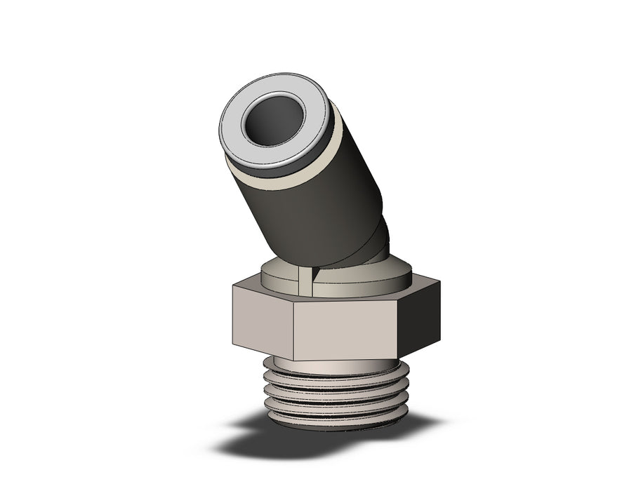 KQ2K04-01NP FITTING, 45 DEG MALE ELBOW