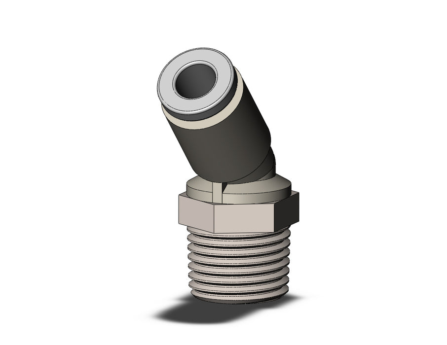 KQ2K04-01N FITTING, 45 DEG MALE ELBOW
