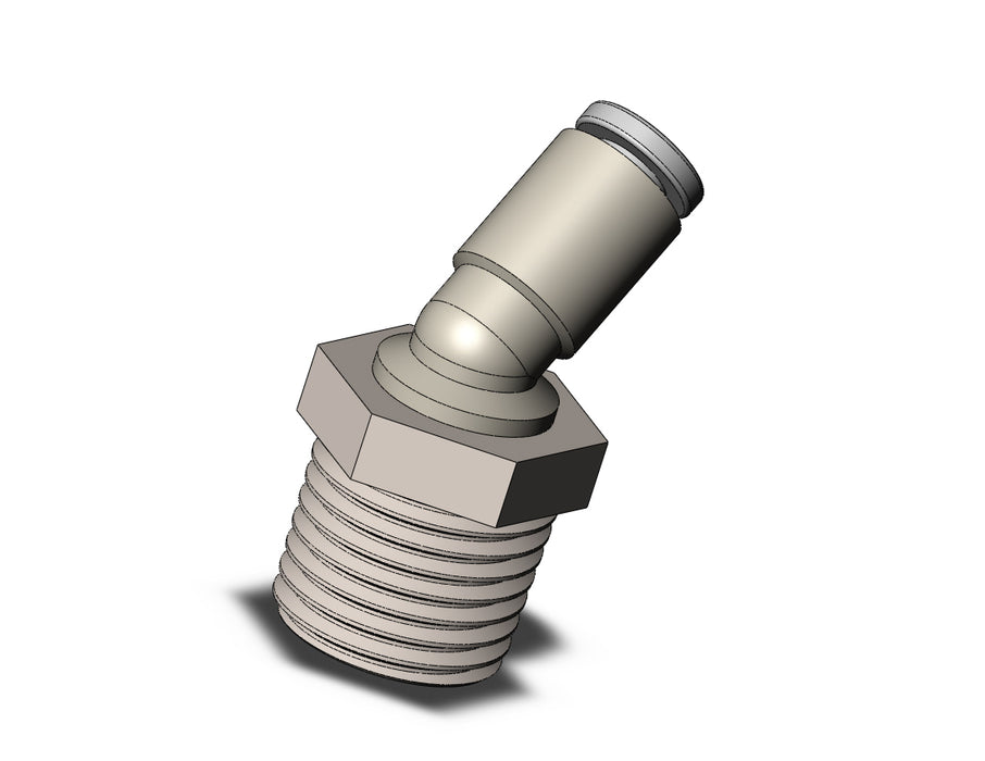 KQ2K04-02N FITTING, 45 DEG MALE ELBOW