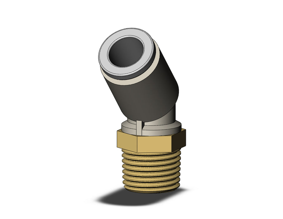 KQ2K06-01A FITTING, 45 DEG MALE ELBOW